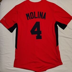 Yadier Molina St Louis Cardinals Stitched Majestic TX3 Cool Jersey Size Medium